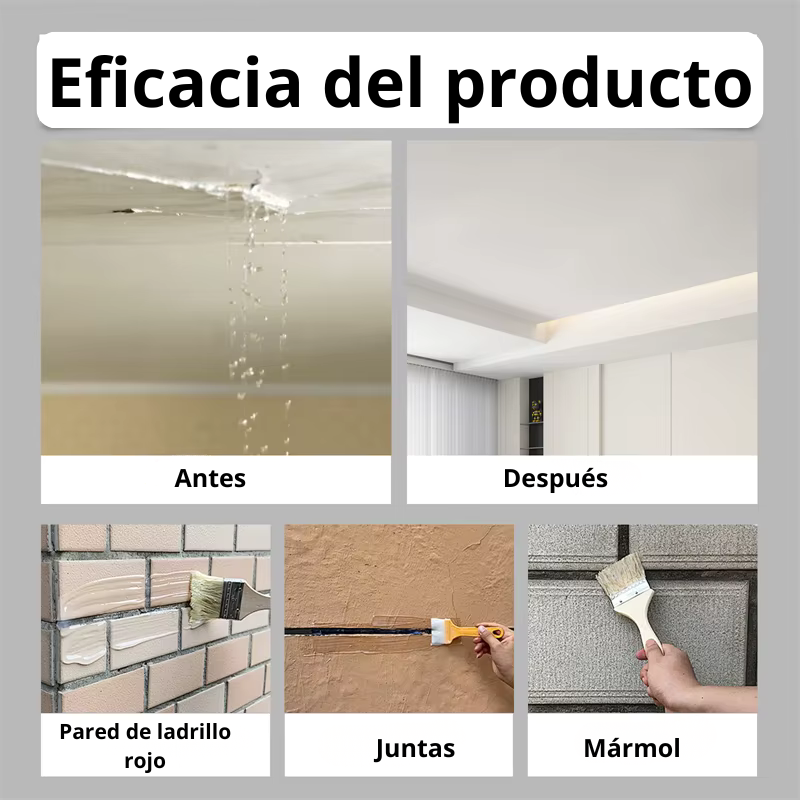 Sellador impermeable transparente – Reparación rápida y fuerte para hogar y baño